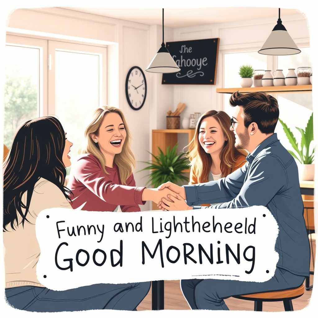 Funny and Lighthearted Good Morning Text for Friends