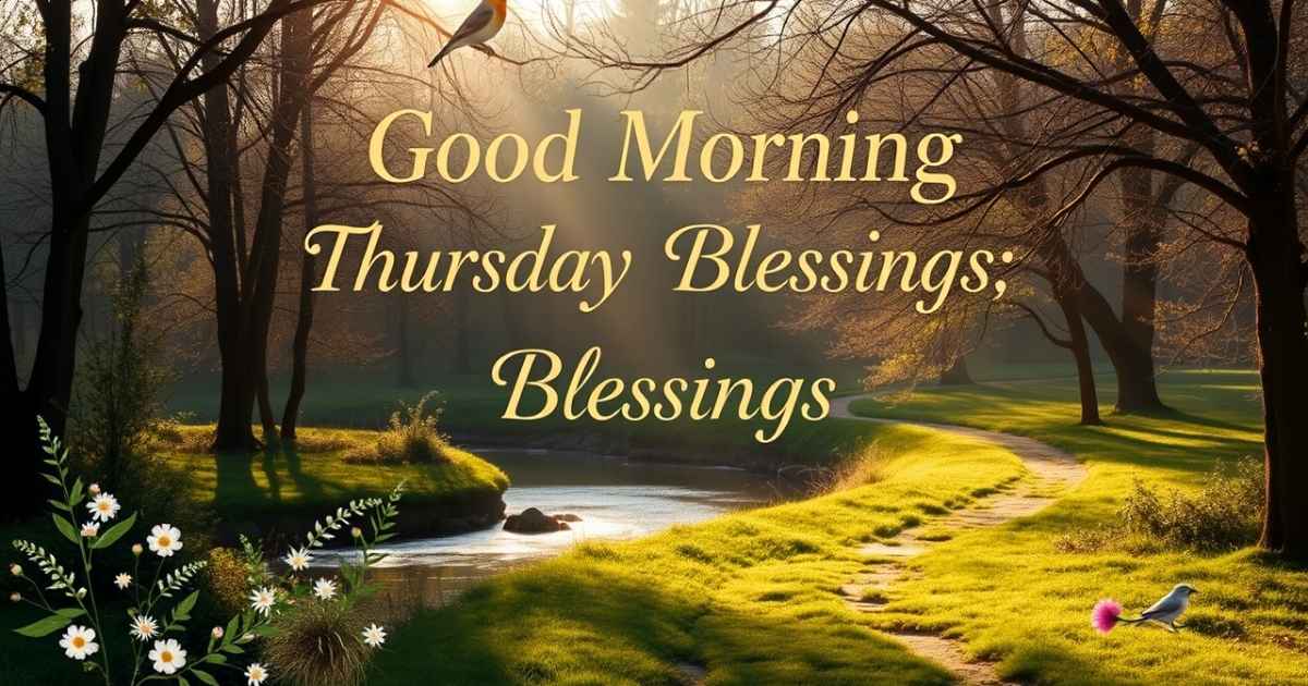 Good Morning Thursday Blessings