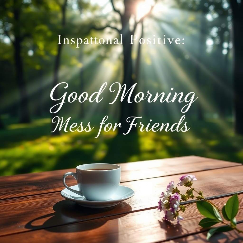 Inspirational Positive Good Morning Messages for Friends