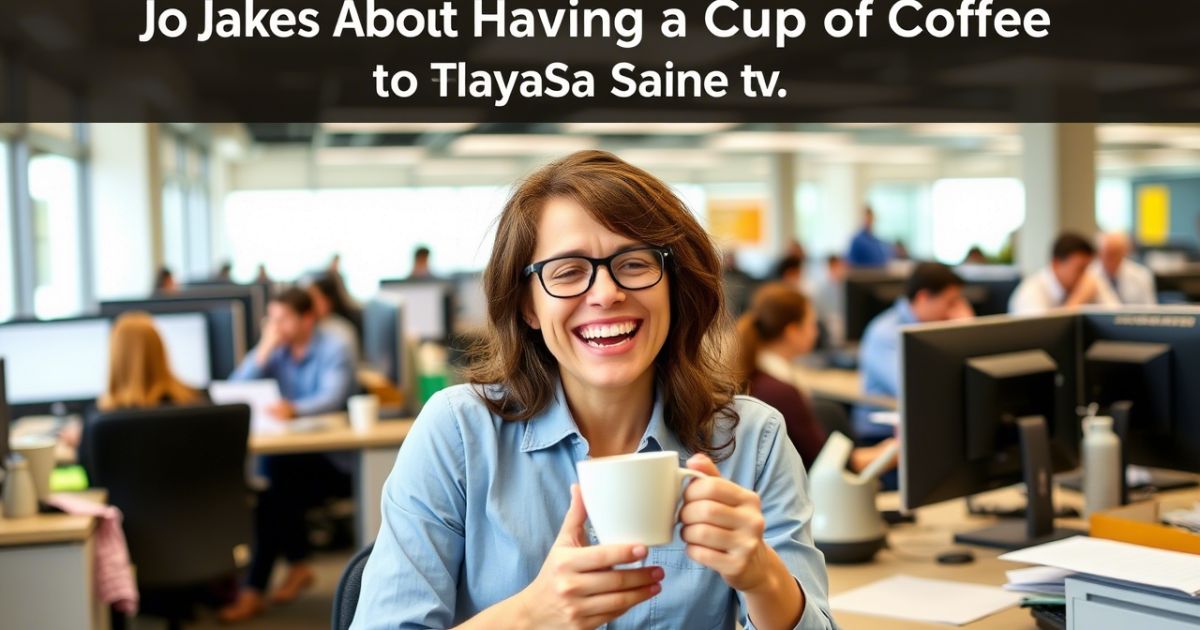 Jokes About Having a Cup of Coffee to Stay Sane at Work