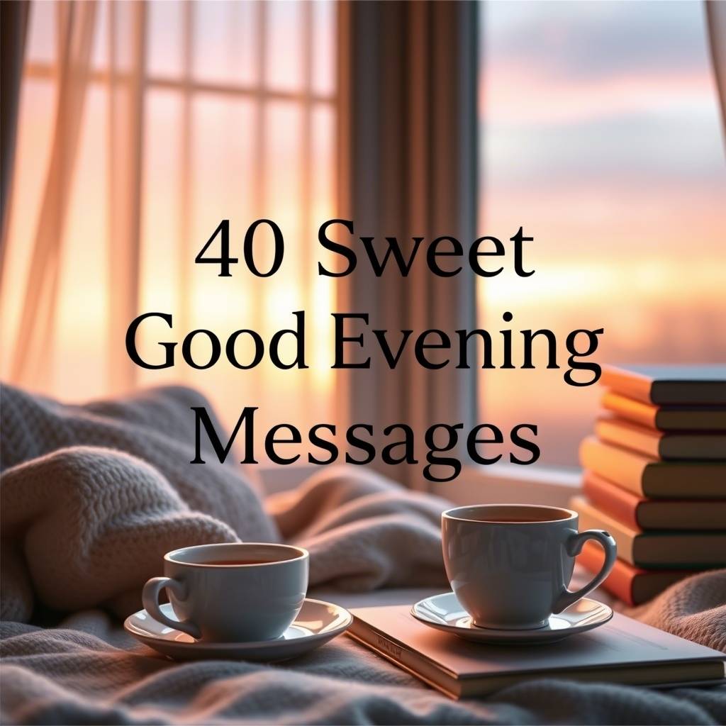 40 Sweet Good Evening Message
