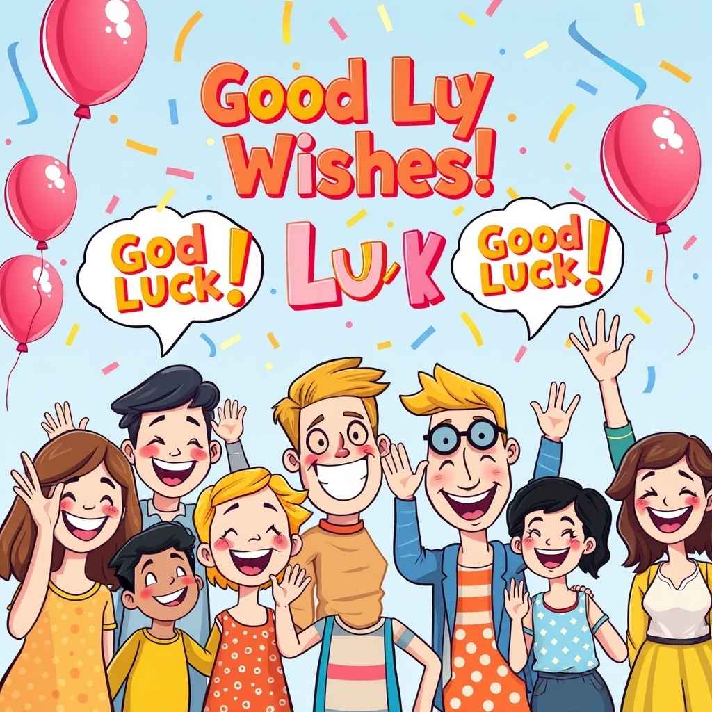 Funny and Light-hearted Good Luck Wishes