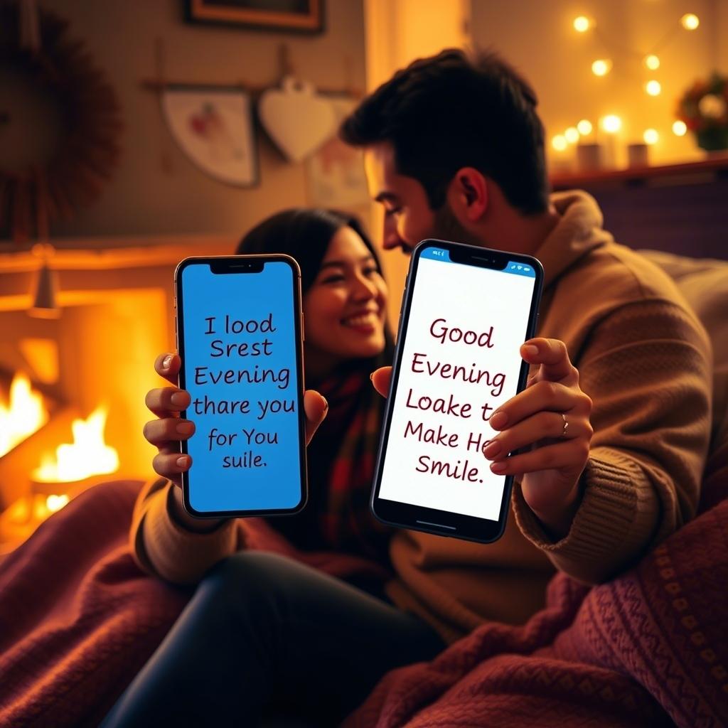 Good Evening Love Message to Make Her Smile