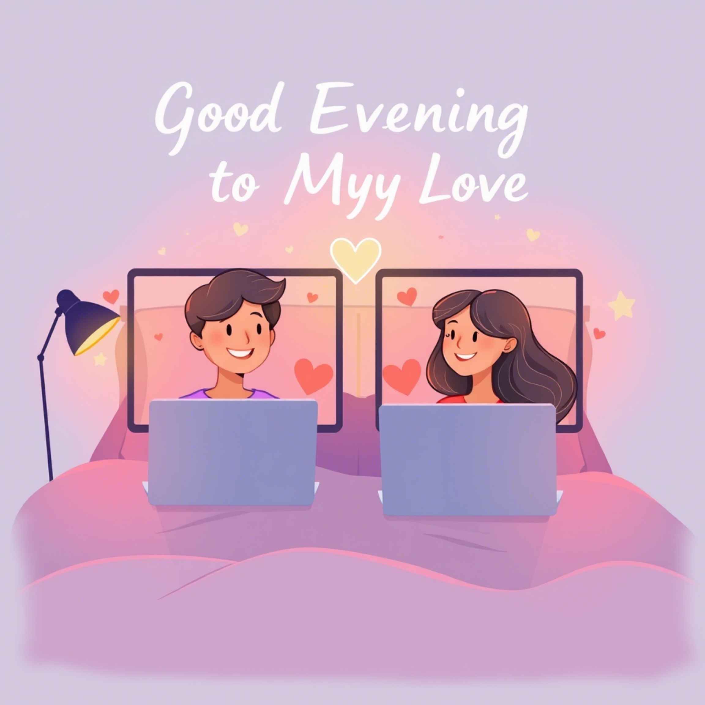 Good Evening Message to My Love for Long-Distance Relationships