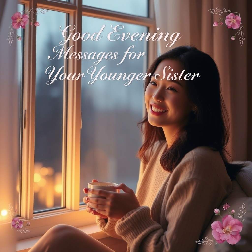 Good Evening Messages for Your Younger Sister