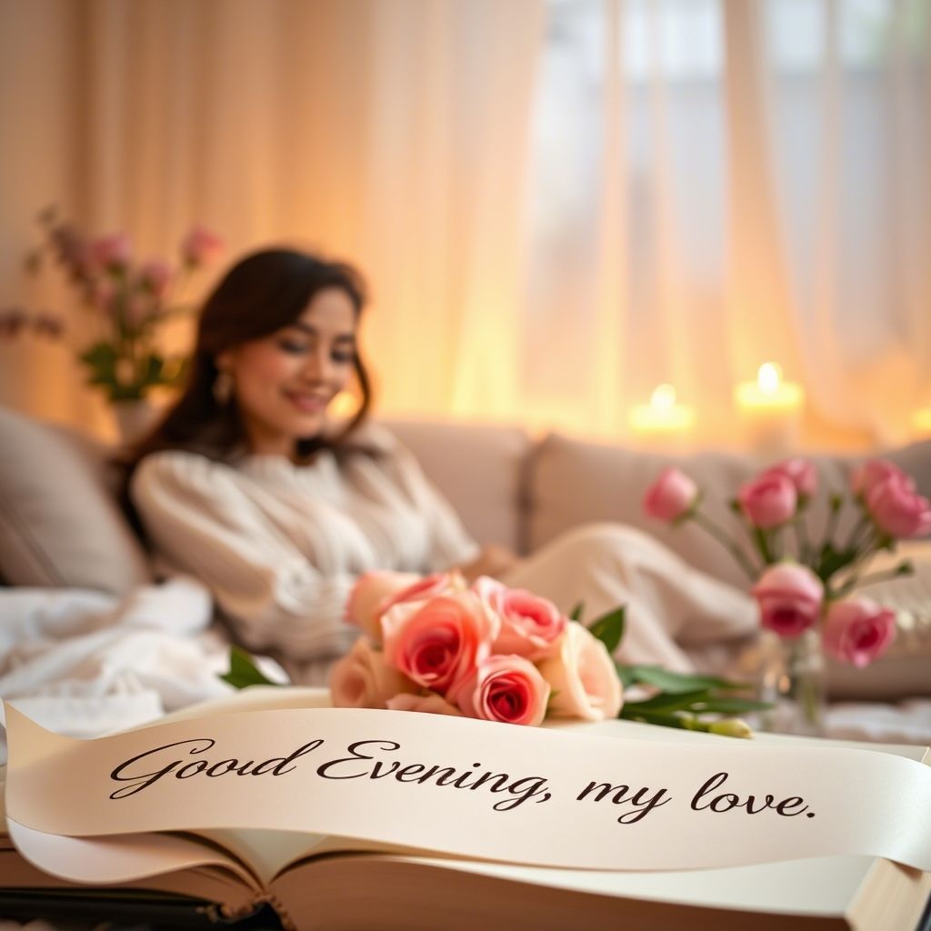 Good Evening Wishes and Quotes for Wife