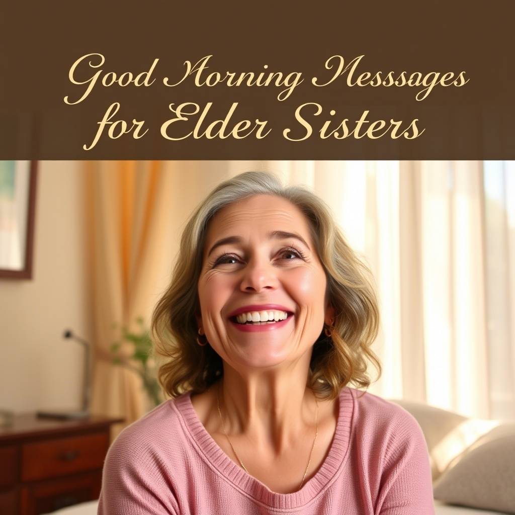 Good Morning Messages for Elder Sisters