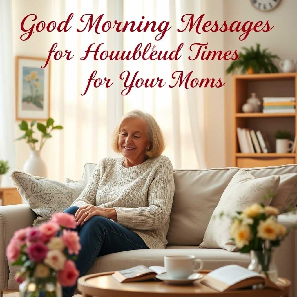 Good Morning Messages for Troubled Times for Your Moms