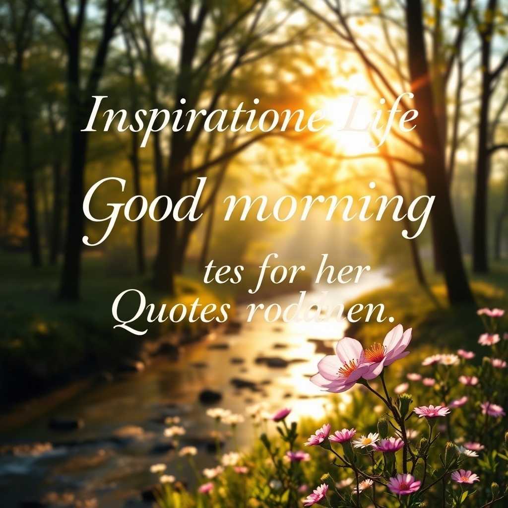 Inspirational Life Good Morning Quotes For Her