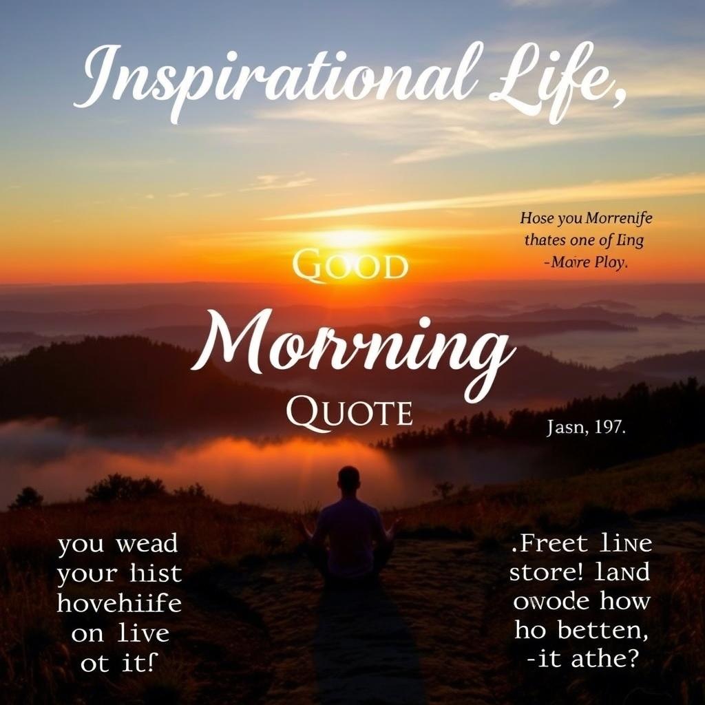 Inspirational Life Good Morning Quotes 