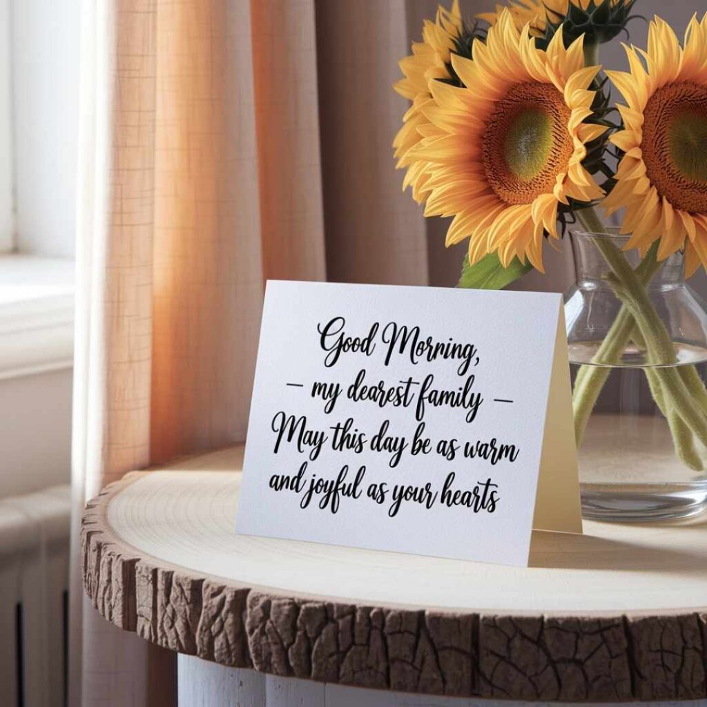 2. Good Morning Family Quotes Short