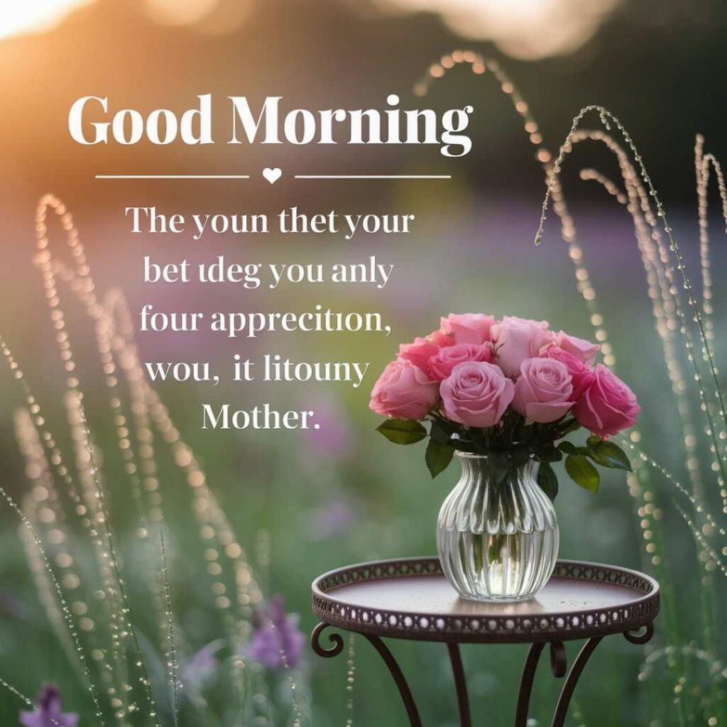 6. Good Morning Message To My Mother